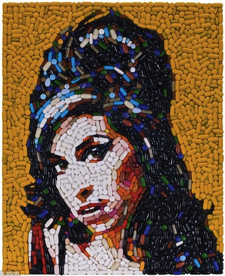 Amy Winehouse In Pills: Artist Jason Mecier Creates Tribute Portrait