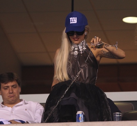 Lady Gaga Gets Pissy Drunk At NY Giants Game